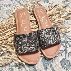 Matisse Leather Print Slip Sandal